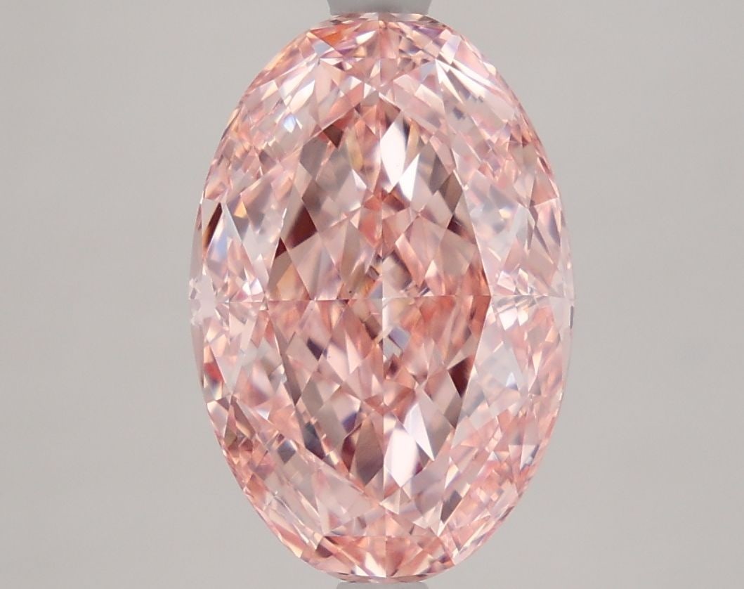 Loose Diamond - OVAL 4.06ct Fancy Vivid Pink VS1
