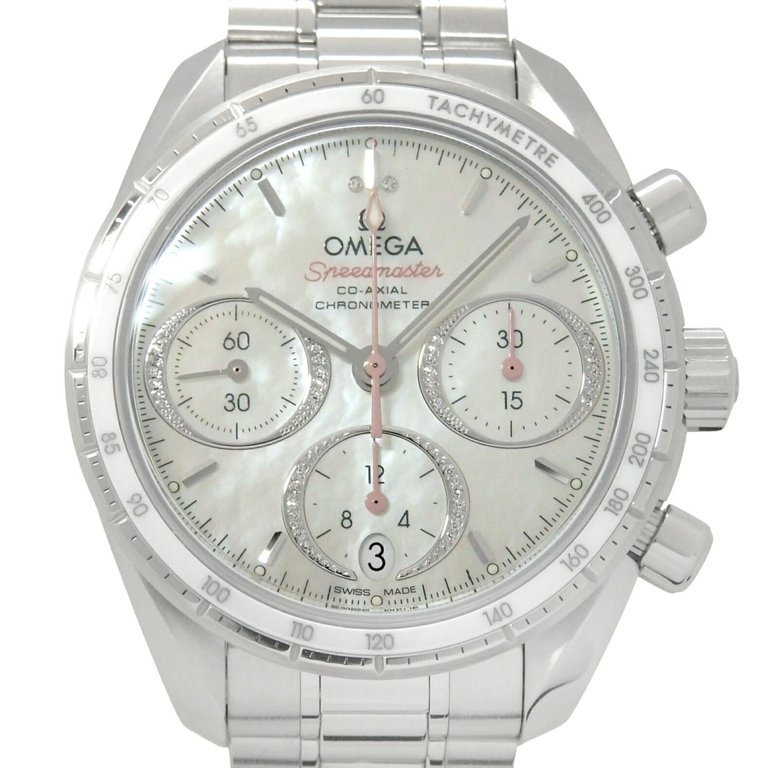 Omega Speedmaster Diamond Chronograph Wristwatch (1 of 6)