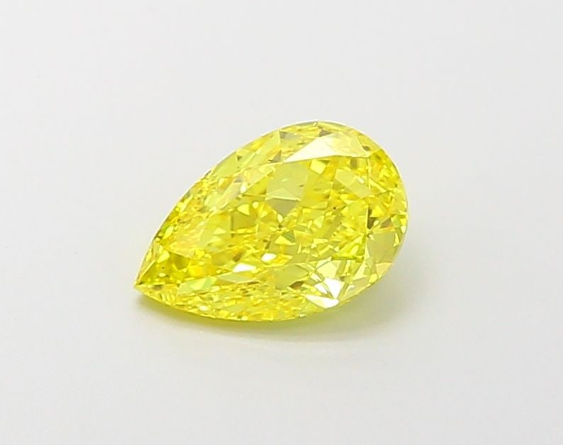 Loose Diamond - PEAR 1.11ct Fancy Vivid Yellow VS2: Loose Diamond - PEAR 1.11ct Fancy Vivid Yellow VS2 Source: This is a real non-mined Diamond that has been grown in a lab Shape: PEAR Carats: 1.11 Color: Fancy Vivid Yellow Certification: IGI Video:
