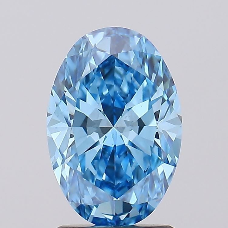 Loose Diamond - OVAL 1.75ct Fancy Vivid Blue VS1