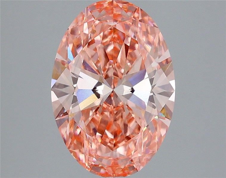 Loose Diamond - OVAL 2.89ct Fancy Vivid Pink VS1