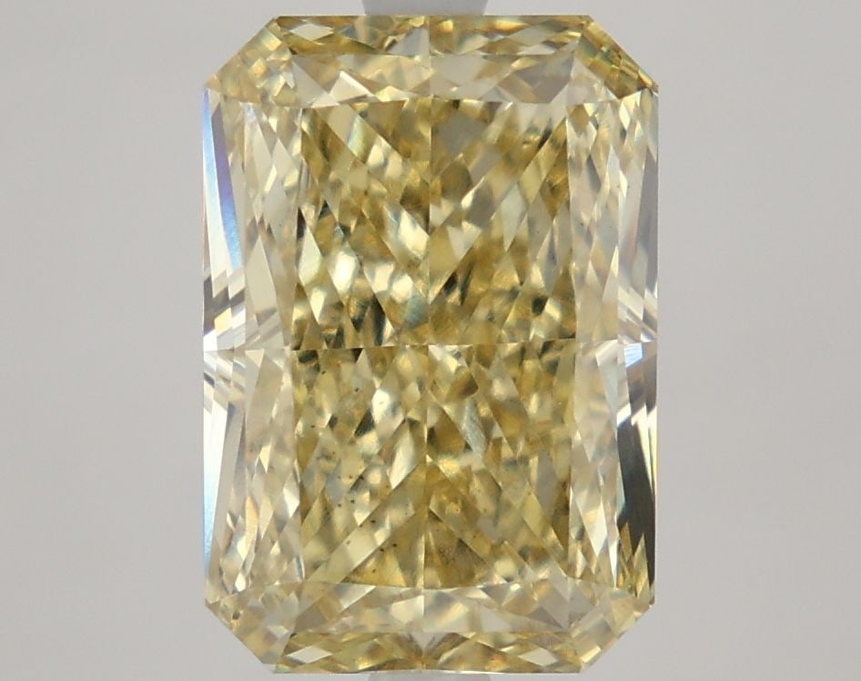 Loose Diamond - RADIANT 4.53ct Fancy Intense Yellow VS1: Loose Diamond - RADIANT 4.53ct Fancy Intense Yellow VS1 Source: This is a real non-mined Diamond that has been grown in a lab Shape: RADIANT Carats: 4.53 Color: Fancy Intense Yellow Certification: IGI