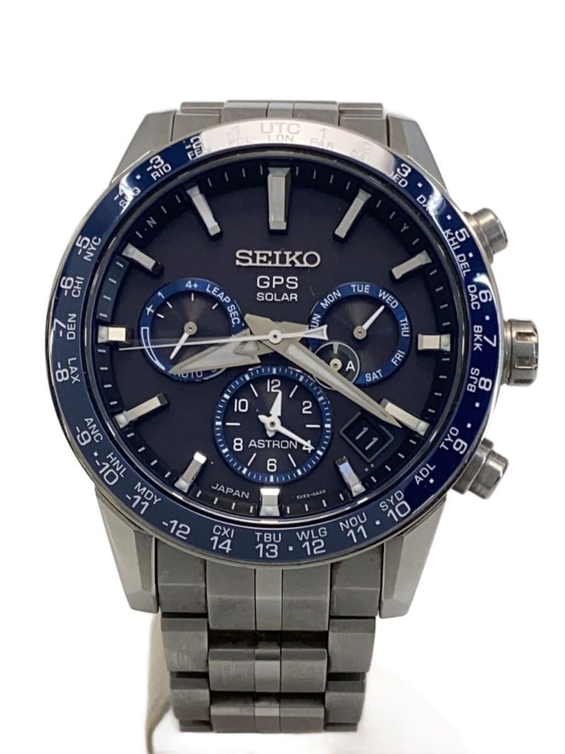 Seiko Astron SBXC003 Men's Wristwatch: Seiko Astron SBXC003 Men's Wristwatch This Seiko Astron SBXC003 5X63-0AB0 men's wristwatch is crafted in Japan and designed for reliability and style. It features a durable case with a height of 5.3 c
