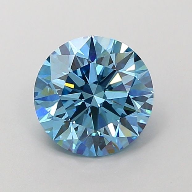 Ideal Loose Diamond - ROUND 1.46ct Fancy Vivid Blue VS1