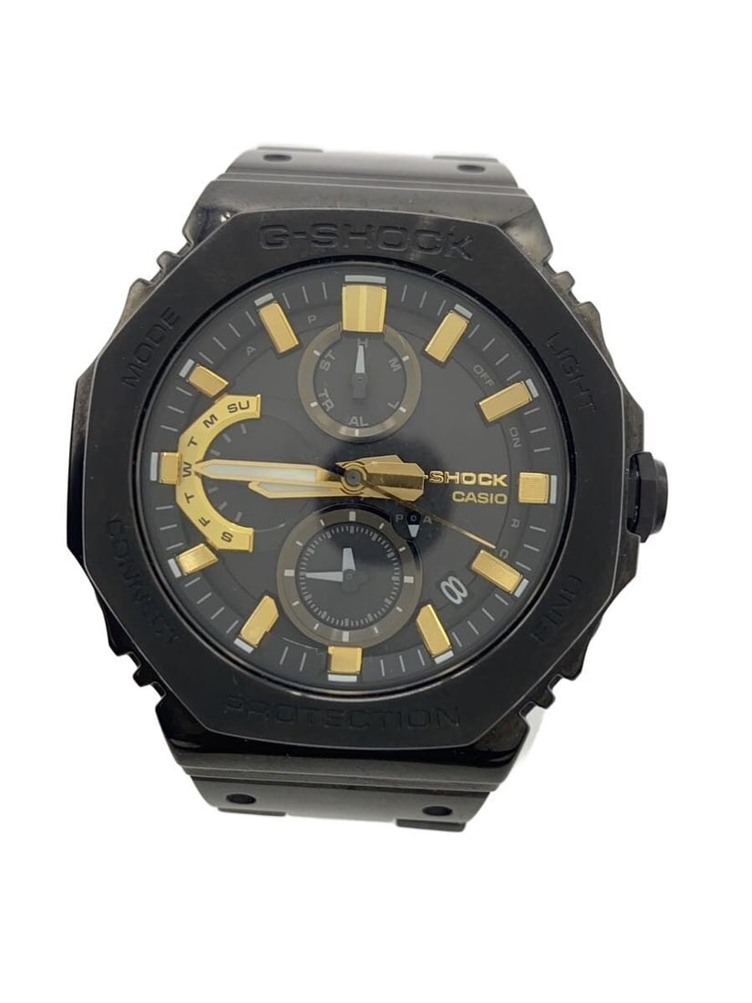 CASIO GMC-B2100ZE-1AJR Black Stainless Steel Men's Wristwatch: CASIO GMC-B2100ZE-1AJR Black Stainless Steel Men's Wristwatch This CASIO G-SHOCK GMC-B2100ZE-1AJR is a 50th Anniversary men's wristwatch featuring a black stainless steel case. The watch is pre-owned 
