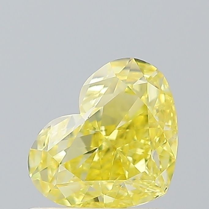Loose Diamond - HEART 1.03ct Fancy Intense Yellow VS2: Loose Diamond - HEART 1.03ct Fancy Intense Yellow VS2 Source: This is a real non-mined Diamond that has been grown in a lab Shape: HEART Carats: 1.03 Color: Fancy Intense Yellow Certification: IGI Vid