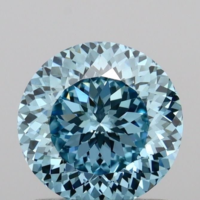 Loose Diamond - ROUND 1.03ct Fancy Vivid Blue VVS2
