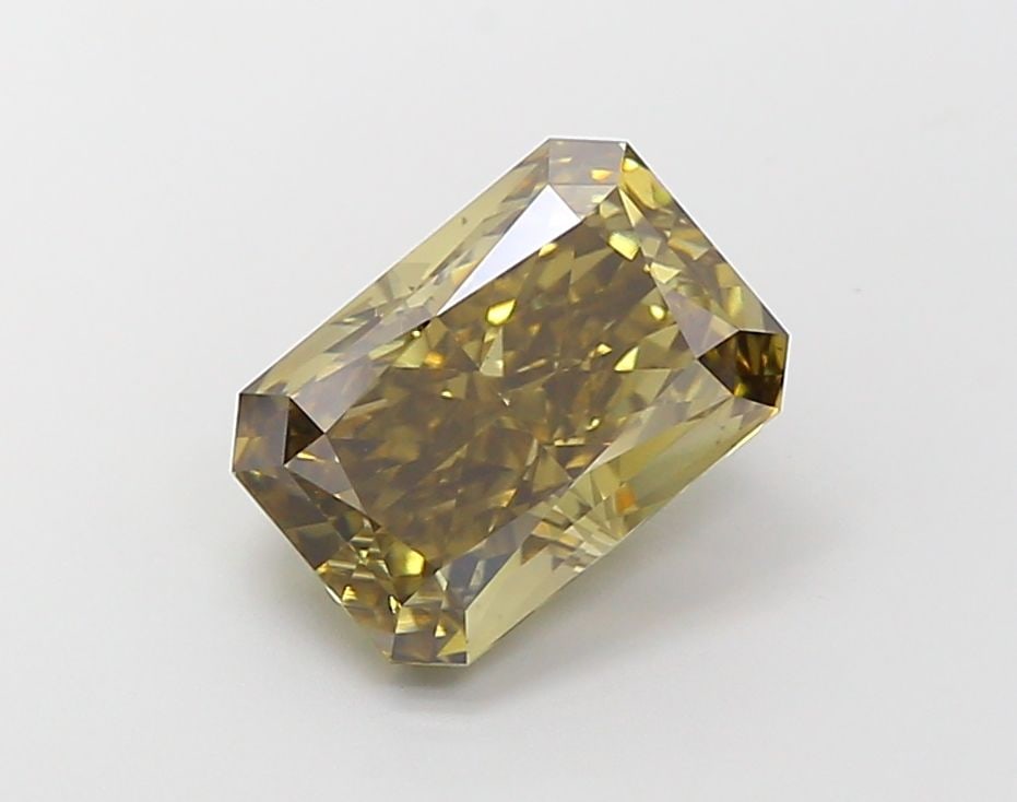 Loose Diamond - RADIANT 4.54ct Fancy Yellow Brown VS2