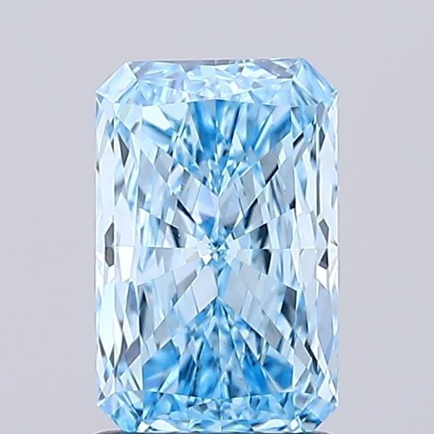 Loose Diamond - RADIANT 1.38ct Fancy Vivid Blue VVS2