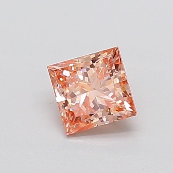 Loose Diamond - PRINCESS 0.97ct Fancy Intense Brownish Orange VS2
