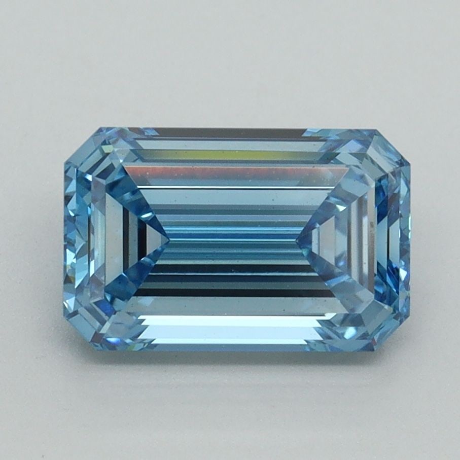 Loose Diamond - EMERALD 2.04ct Fancy Intense Blue VS1