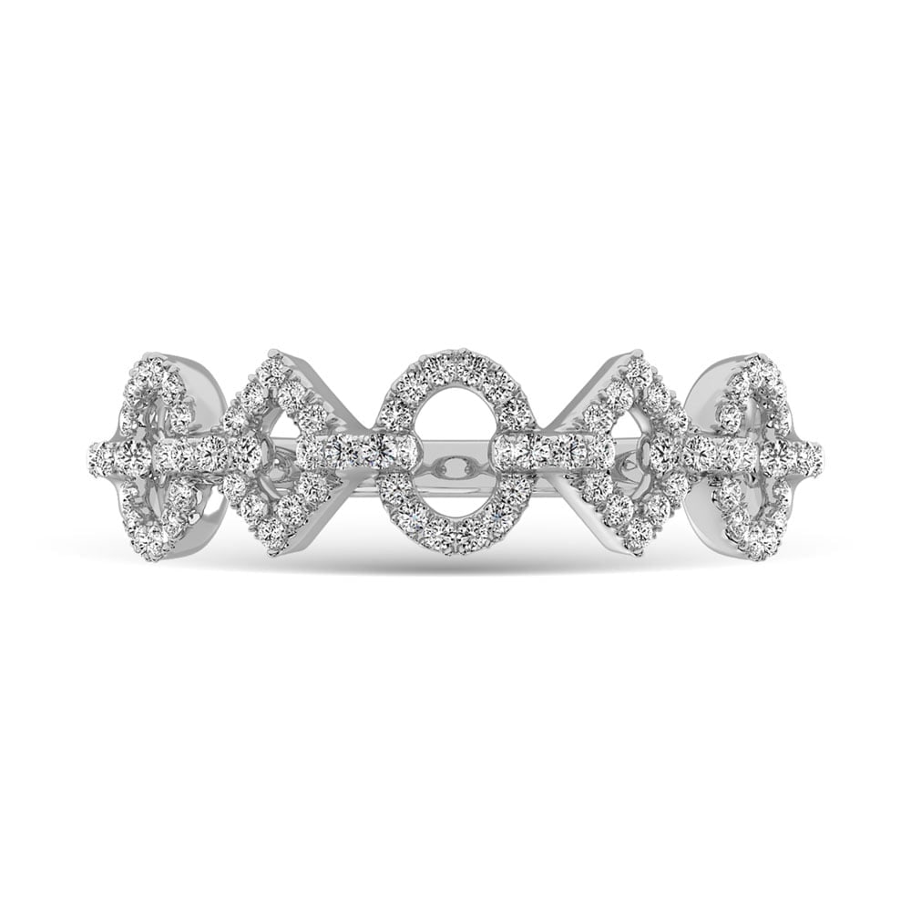 14K White Gold 1/4 Ct.Tw. Diamond Fashion Ring (1 of 3)