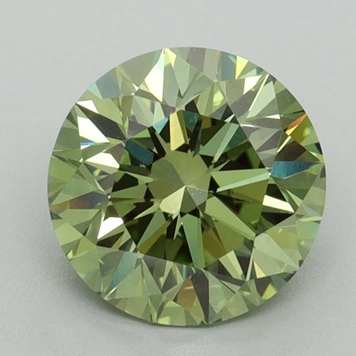 Loose Diamond - ROUND 1.53ct Fancy Vivid Green VS1