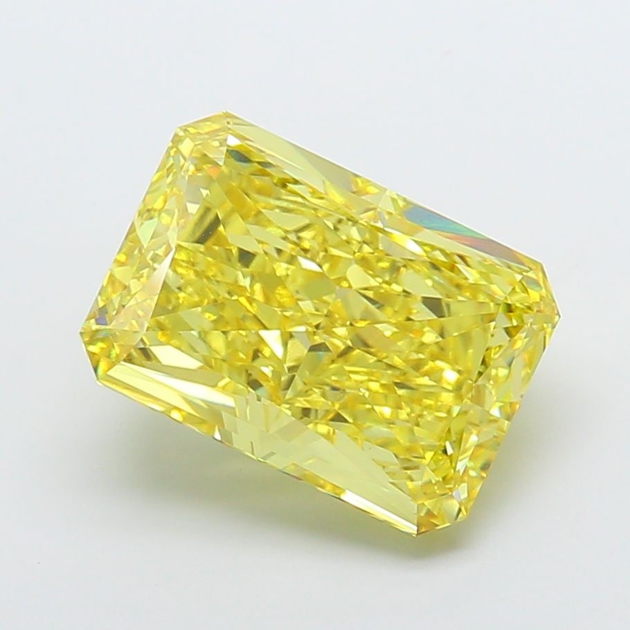 Loose Diamond - RADIANT 15.09ct Fancy Vivid Yellow VS1
