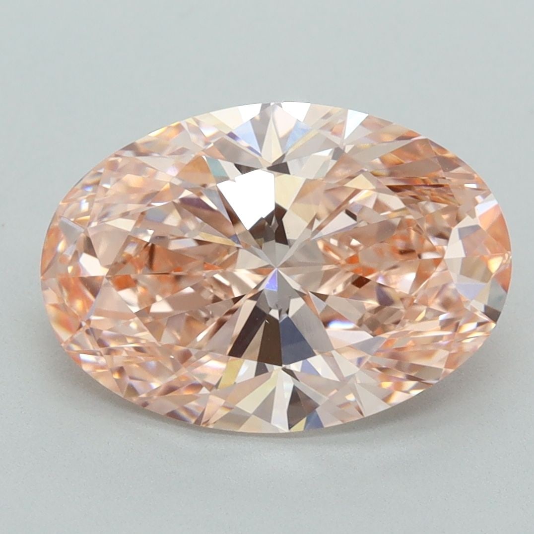 Loose Diamond - OVAL 4.34ct Fancy Intense Pink VVS2