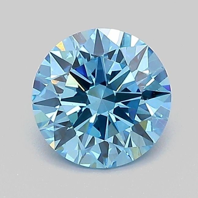 Ideal Loose Diamond - ROUND 1.02ct Fancy Vivid Blue VS1