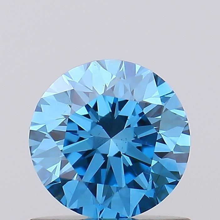 Loose Diamond - ROUND 0.71ct Fancy Vivid Blue VS1