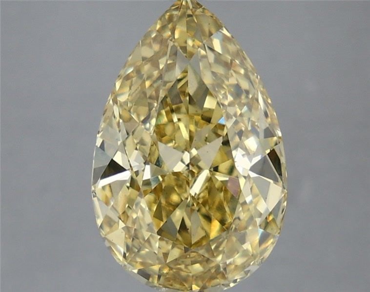 Loose Diamond - PEAR 5.02ct Fancy Intense Yellow VS1