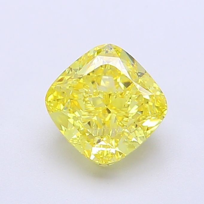 Loose Diamond - CUSHION MODIFIED 1.48ct Fancy Vivid Yellow VVS2