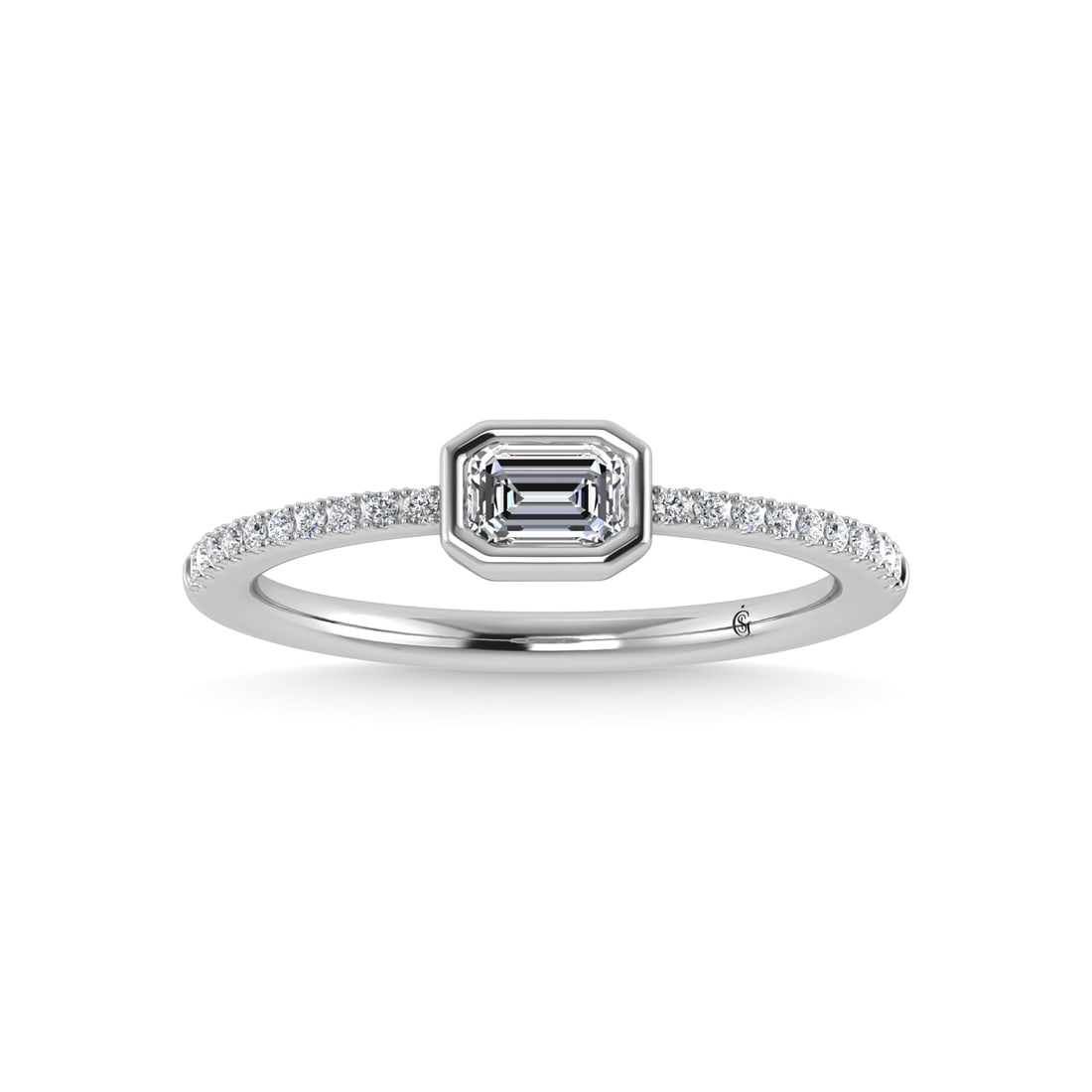 14K White Gold Diamond 3/8 Ct.Tw. Fashion Ring (1 of 4)