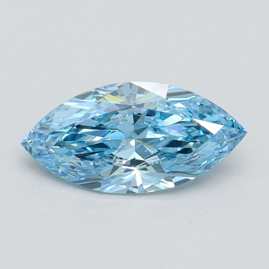 Loose Diamond - MARQUISE 0.9ct Fancy Vivid Blue VS1