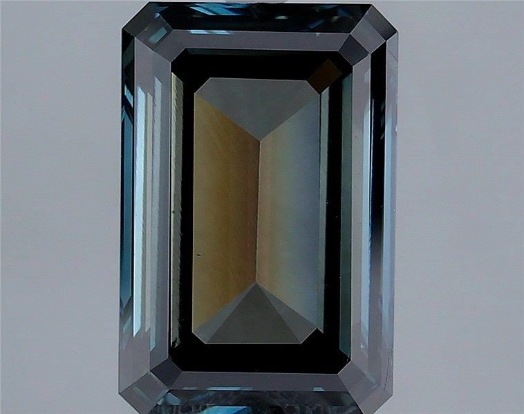 Loose Diamond - EMERALD 2.62ct Fancy Deep Green Blue VS2
