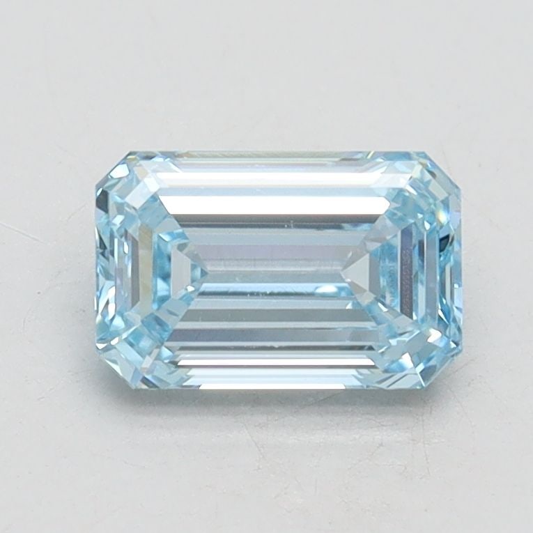 Loose Diamond - EMERALD 1.01ct Fancy Intense Blue VVS2