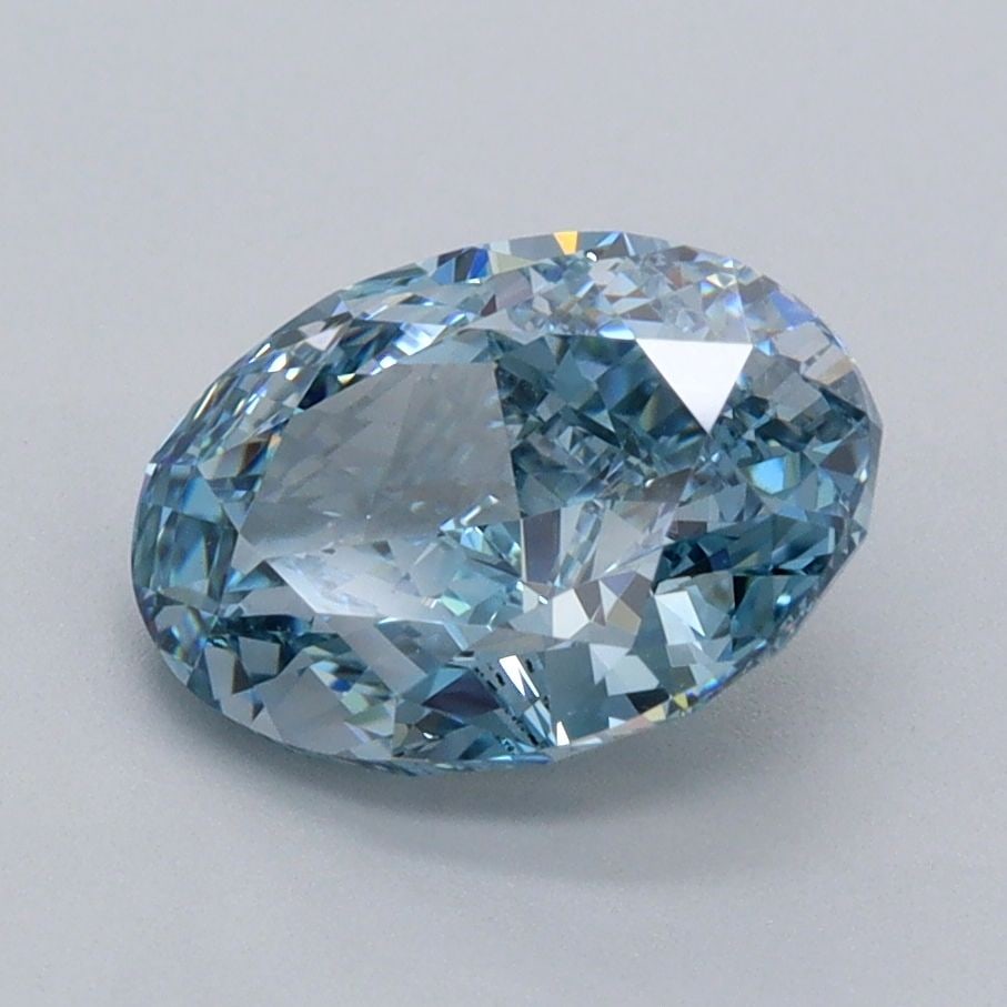 Loose Diamond - OVAL 2.05ct Fancy Vivid Blue VVS2