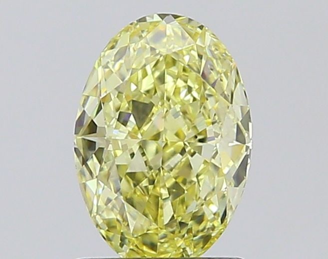 Loose Diamond - OVAL 1.22ct Fancy Vivid Yellow VS2: Loose Diamond - OVAL 1.22ct Fancy Vivid Yellow VS2 Source: This is a real non-mined Diamond that has been grown in a lab Shape: OVAL Carats: 1.22 Color: Fancy Vivid Yellow Certification: NONE Video: