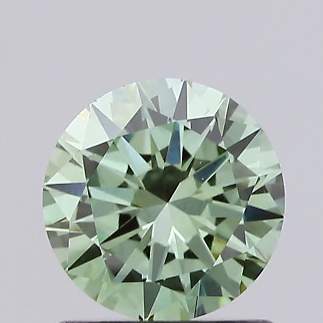 Loose Diamond - ROUND 0.88ct Fancy Vivid Green VS1