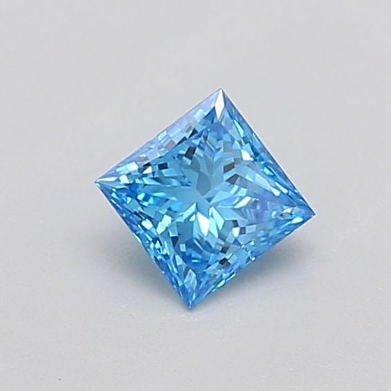 Loose Diamond - PRINCESS 0.3ct Fancy Vivid Blue VS1