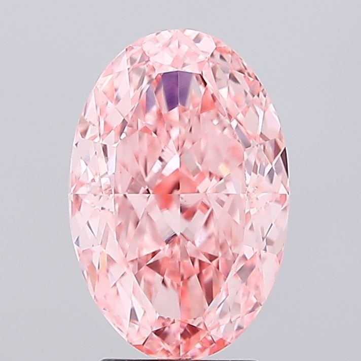 Loose Diamond - OVAL 3.53ct Fancy Vivid Pink VS1