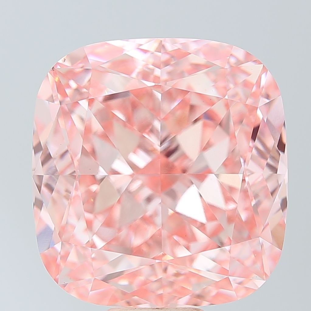 Loose Diamond - CUSHION MODIFIED 20.05ct Fancy Vivid Pink VS1