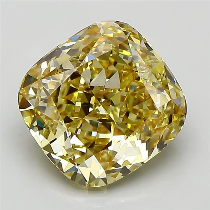 Loose Diamond - CUSHION MODIFIED 3.06ct Fancy Yellow VVS2: Loose Diamond - CUSHION MODIFIED 3.06ct Fancy Yellow VVS2 Source: This is a real non-mined Diamond that has been grown in a lab Shape: CUSHION MODIFIED Carats: 3.06 Color: Fancy Yellow Certification: 