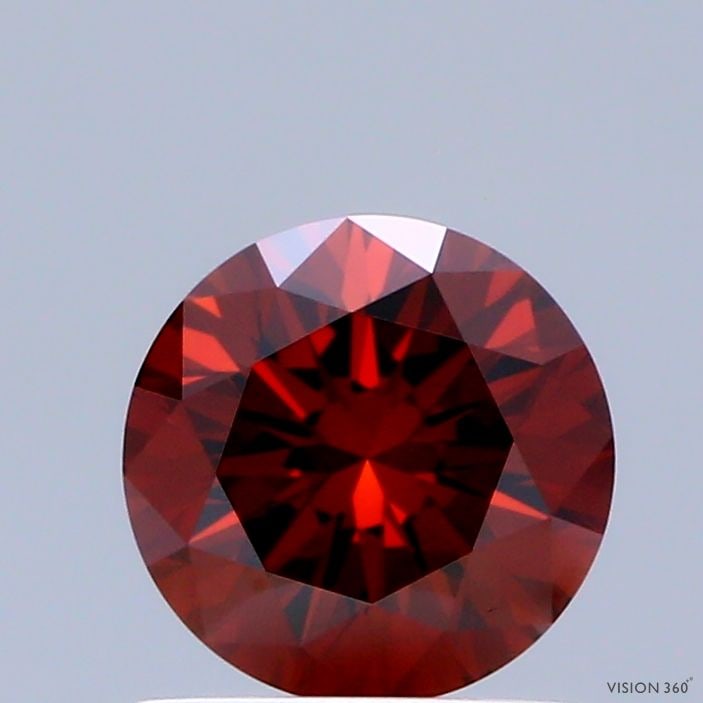 Loose Diamond - ROUND 0.76ct Fancy Deep Orange VS1