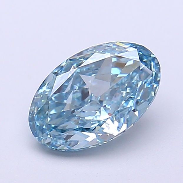 Loose Diamond - OVAL 1.29ct Fancy Vivid Blue VS1