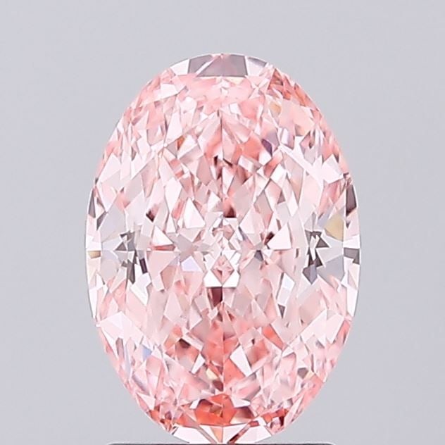 Loose Diamond - OVAL 1.74ct Fancy Vivid Pink VVS2