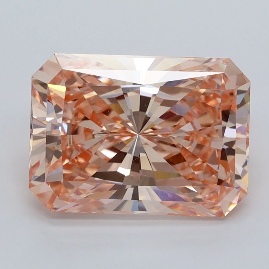 Loose Diamond - RADIANT 3.07ct Fancy Vivid Pink VVS2