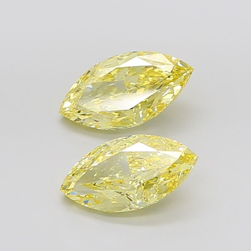 Loose Diamond - MARQUISE 2.5ct Fancy Intense Yellow VS1: Loose Diamond - MARQUISE 2.5ct Fancy Intense Yellow VS1 Source: This is a real non-mined Diamond that has been grown in a lab Shape: MARQUISE Carats: 2.5 Color: Fancy Intense Yellow Certification: IGI