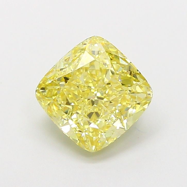 Loose Diamond - CUSHION MODIFIED 2.05ct Fancy Intense Yellow VVS2: Loose Diamond - CUSHION MODIFIED 2.05ct Fancy Intense Yellow VVS2 Source: This is a real non-mined Diamond that has been grown in a lab Shape: CUSHION MODIFIED Carats: 2.05 Color: Fancy Intense Yellow