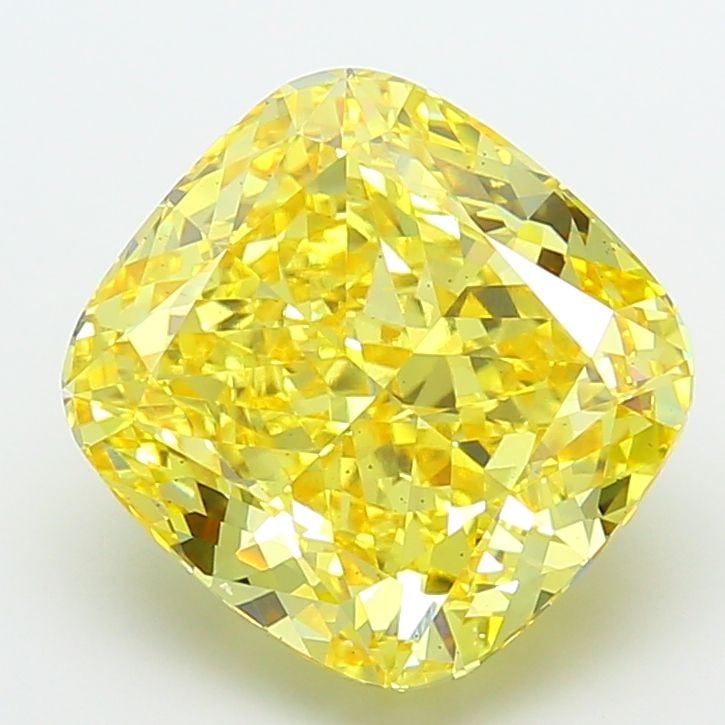 Loose Diamond - CUSHION MODIFIED 10.22ct Fancy Vivid Yellow VS2: Loose Diamond - CUSHION MODIFIED 10.22ct Fancy Vivid Yellow VS2 Source: This is a real non-mined Diamond that has been grown in a lab Shape: CUSHION MODIFIED Carats: 10.22 Color: Fancy Vivid Yellow Ce