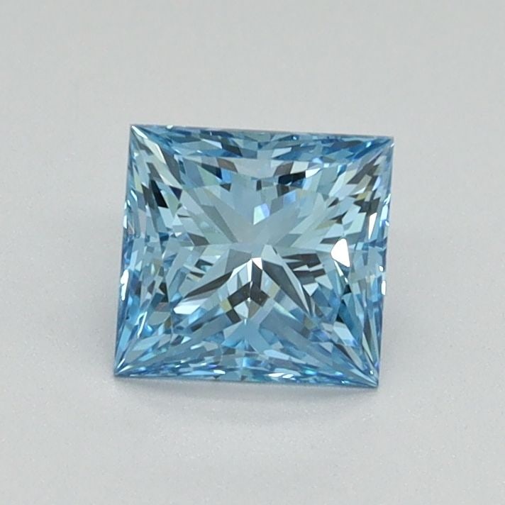 Loose Diamond - PRINCESS 0.76ct Fancy Vivid Blue VVS2