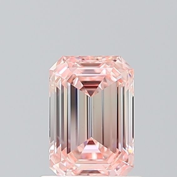 Loose Diamond - EMERALD 1.01ct Fancy Intense Pink VVS2