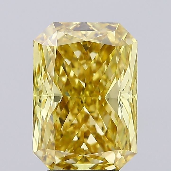 Loose Diamond - RADIANT 3.1ct Fancy Vivid Yellow VS1: Loose Diamond - RADIANT 3.1ct Fancy Vivid Yellow VS1 Source: This is a real non-mined Diamond that has been grown in a lab Shape: RADIANT Carats: 3.1 Color: Fancy Vivid Yellow Certification: IGI Video