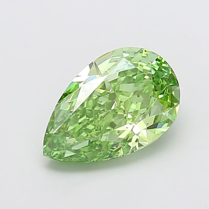 Loose Diamond - PEAR 3.05ct Fancy Vivid Green VS2