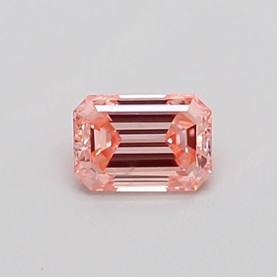 Loose Diamond - EMERALD 0.3ct Fancy Intense Pink VS2