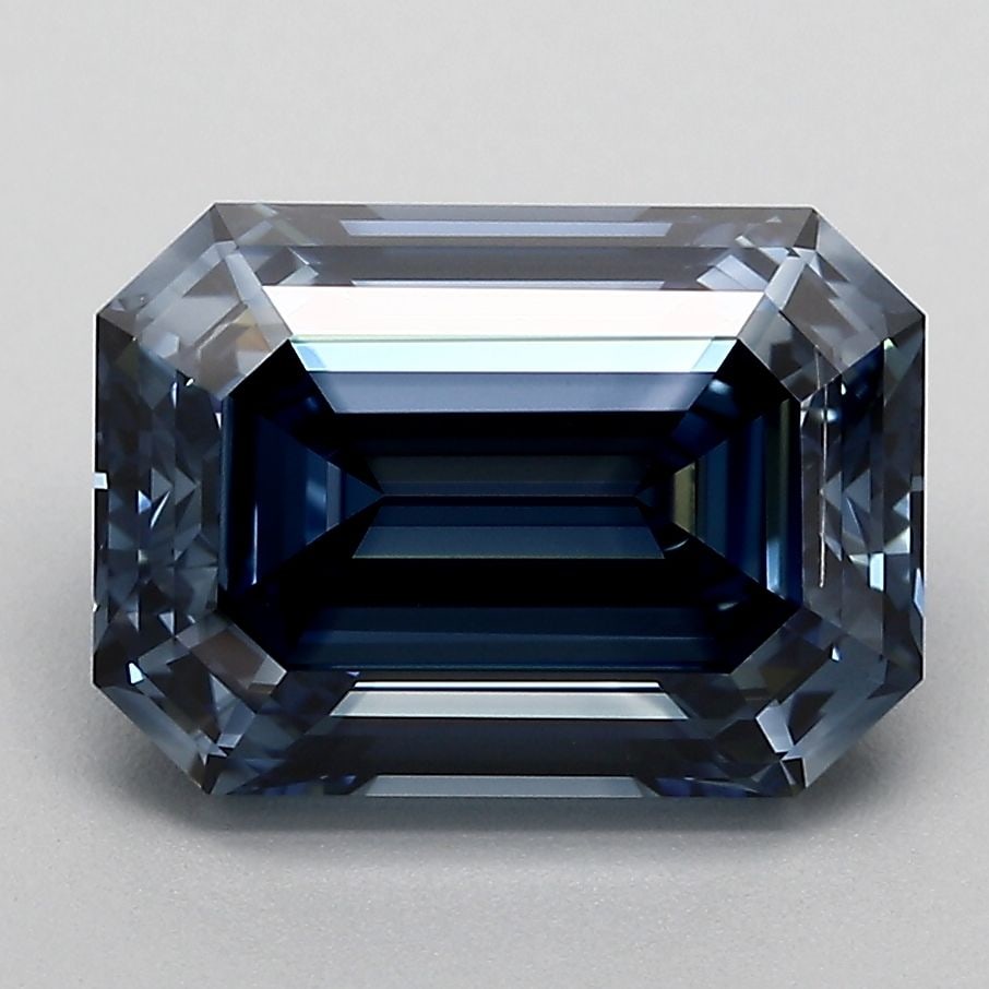 Loose Diamond - EMERALD 3.69ct Fancy Deep Blue SI1 (1 of 1)