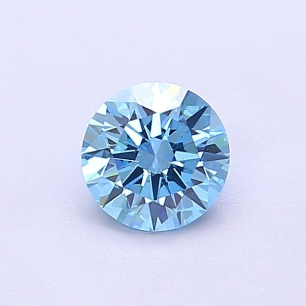 Loose Diamond - ROUND 0.56ct Fancy Vivid Blue VS1
