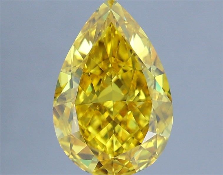 Loose Diamond - PEAR 1.51ct Fancy Vivid Yellow VVS1: Loose Diamond - PEAR 1.51ct Fancy Vivid Yellow VVS1 Source: This is a real non-mined Diamond that has been grown in a lab Shape: PEAR Carats: 1.51 Color: Fancy Vivid Yellow Certification: IGI Video: