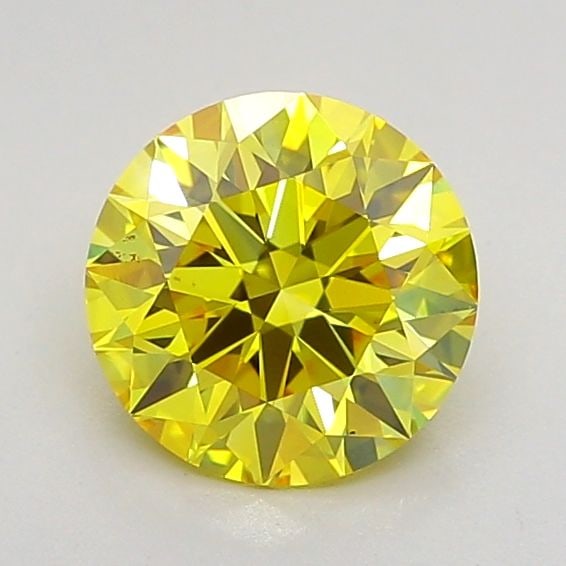Loose Diamond - ROUND 1.07ct Fancy Vivid Yellow VS1: Loose Diamond - ROUND 1.07ct Fancy Vivid Yellow VS1 Source: This is a real non-mined Diamond that has been grown in a lab Shape: ROUND Carats: 1.07 Color: Fancy Vivid Yellow Certification: IGI Video: